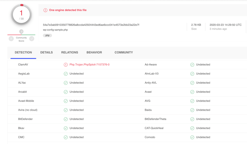  使用phpsploit为php文件注入后门代码,绕过杀毒软件 